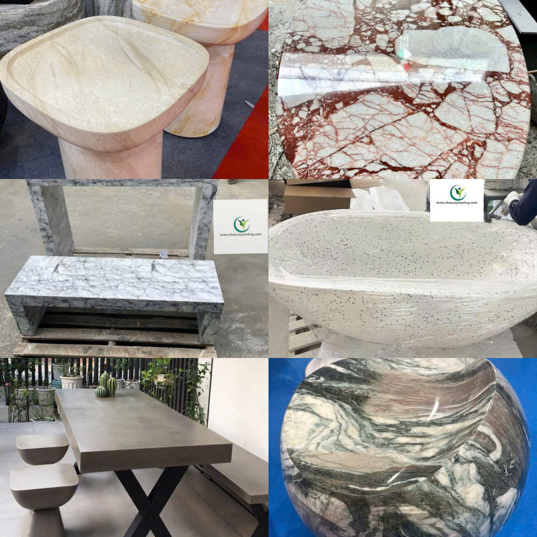 Các Sản Phẩm Đá Mài Terrazzo, Bê Tông Và Đá Marble Xuất Khẩu