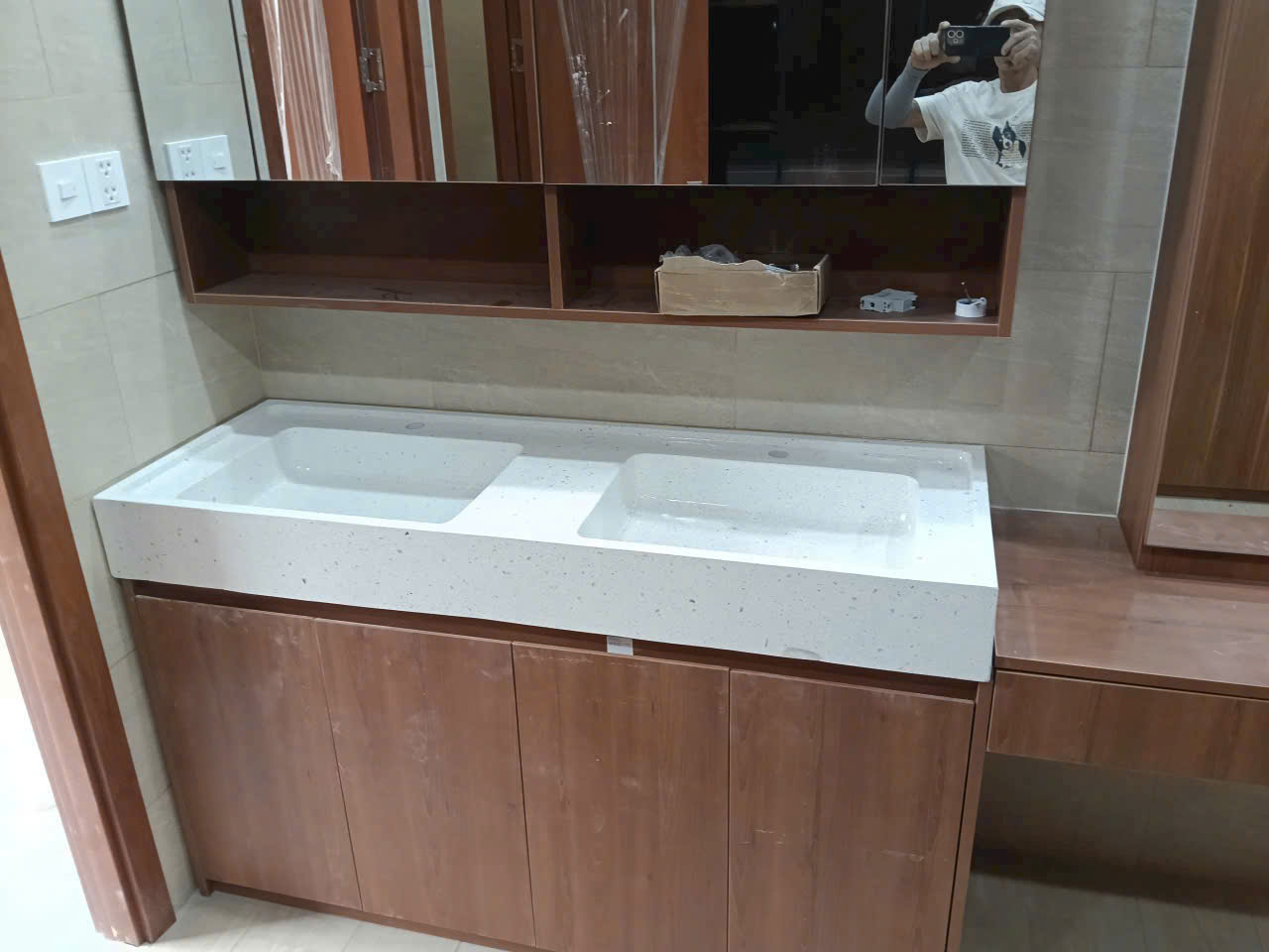 Chậu rửa bát terrazzo 3 