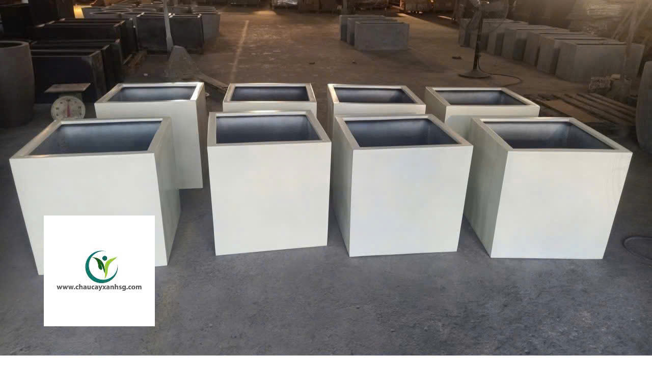 Chậu Composite Vuông Size Lớn