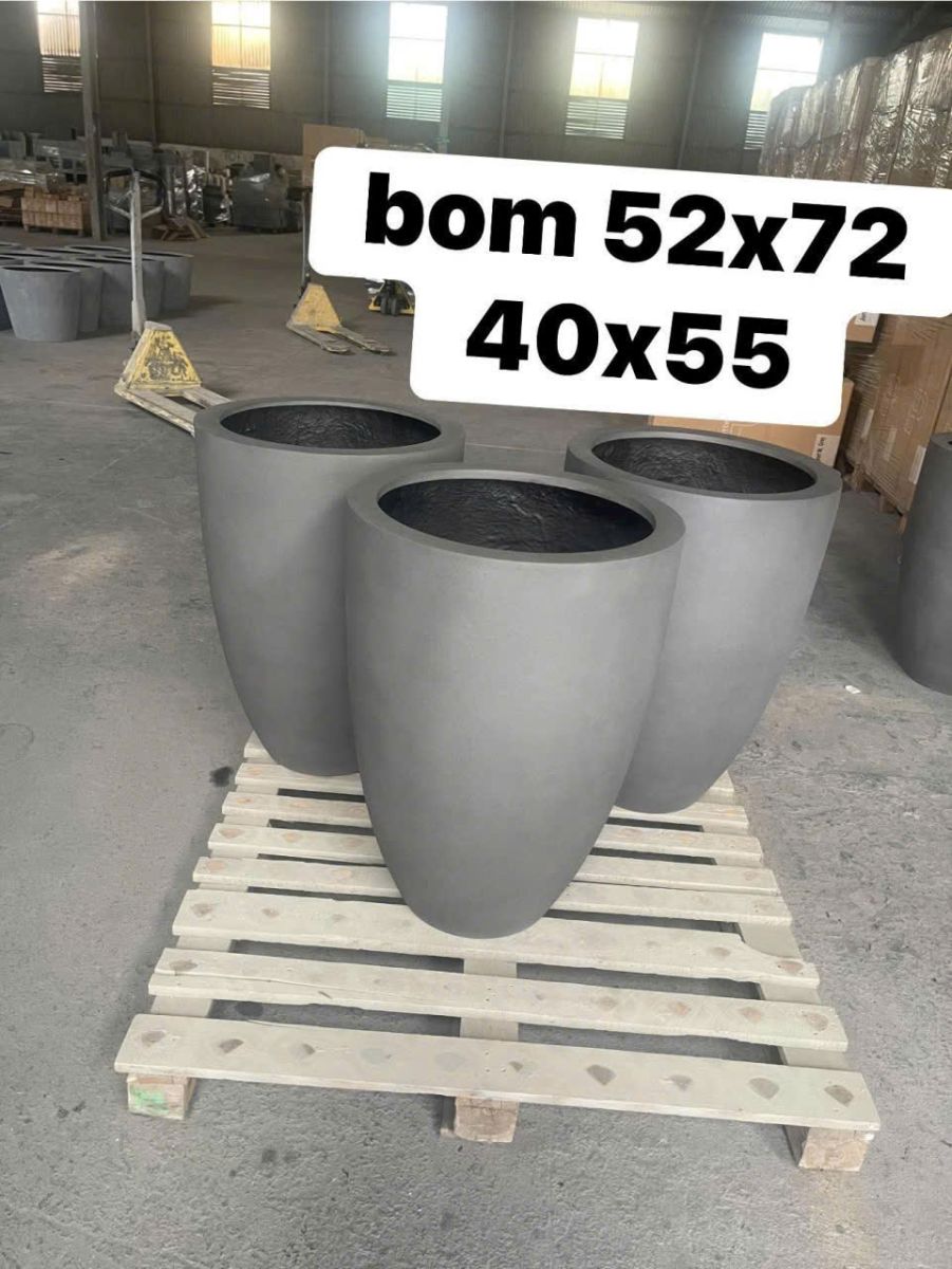Chậu Composite Hà Nội Đen nhám 