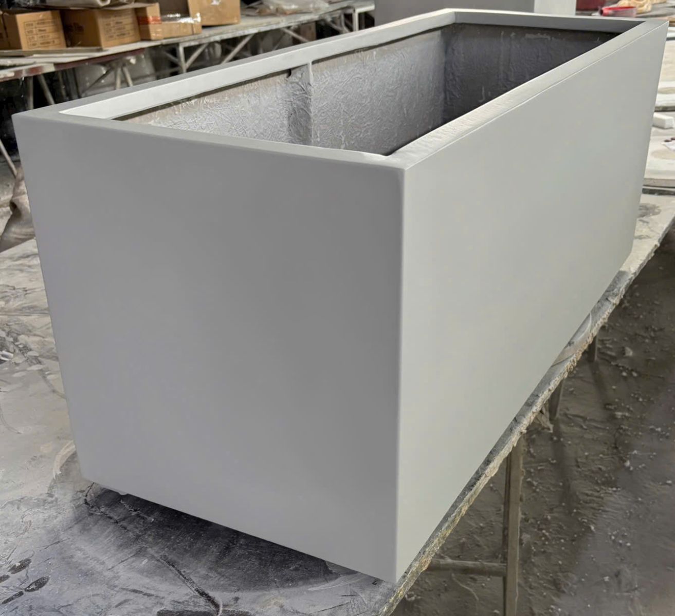 bề mặt chậu composite sợi thuỷ tinh 