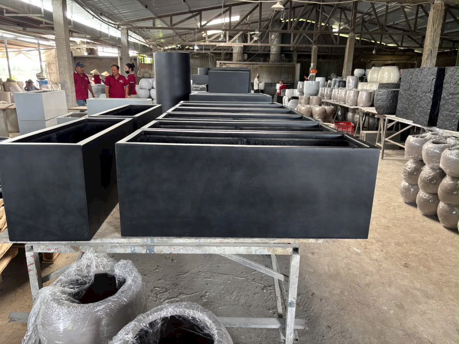 ​  chậu composite 1m cao cấp 
