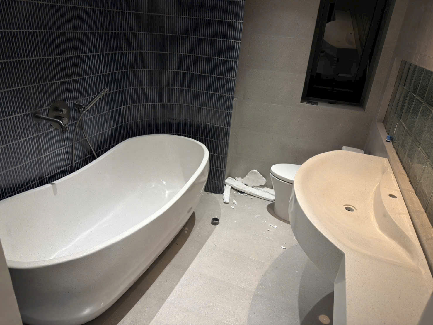 Bồn tắm nằm terrazzo sang trong đẹp