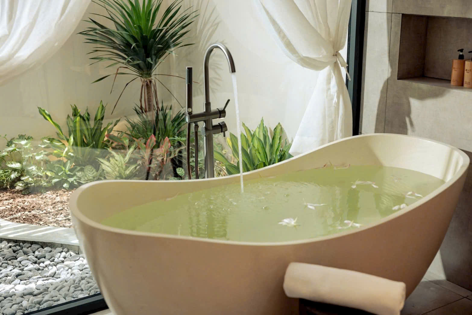 Bồn tắm đá mài terrazzo theo yêu cầu