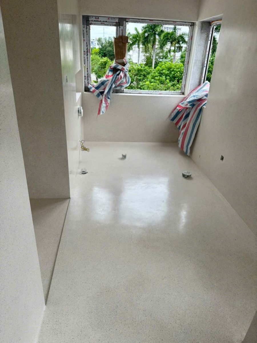 Thi công sàn terrazzo - vibehouse.vn bàn giao