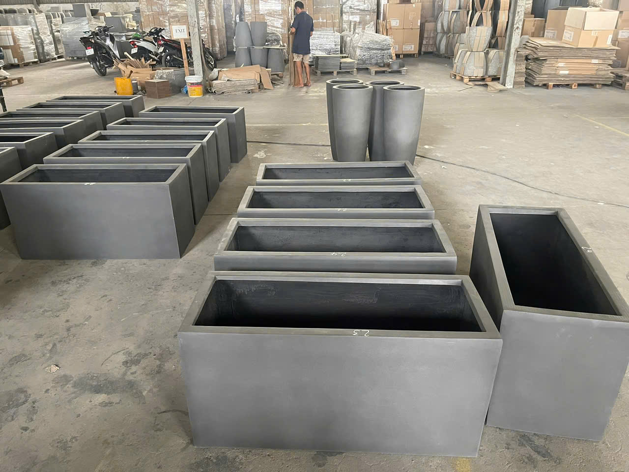 Báo giá chậu composite TPHCM chữ nhật giá rẻ tại xưởng