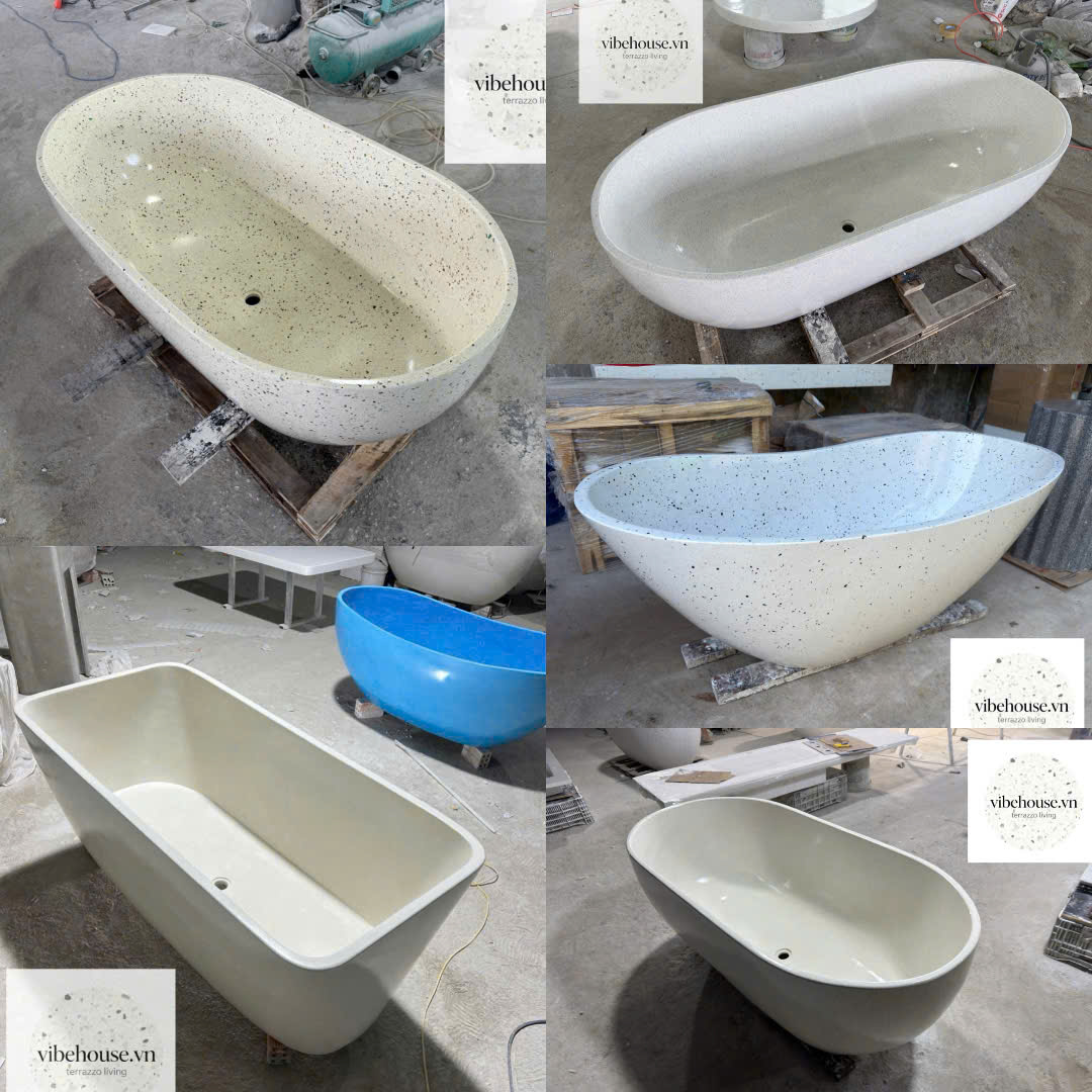 Ưu Điểm Khi Mua Bồn Tắm Đá Mài Terrazzo Cho Công Trình